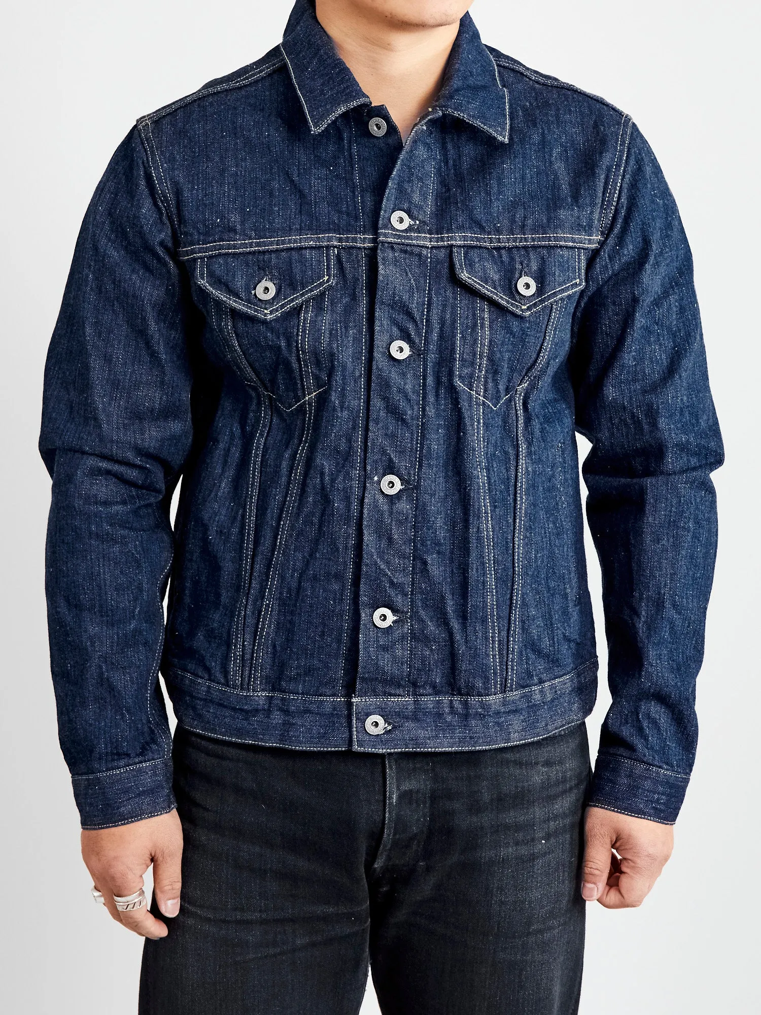 02527P "Kiwami" 16oz Natural Indigo Selvedge Denim Jacket