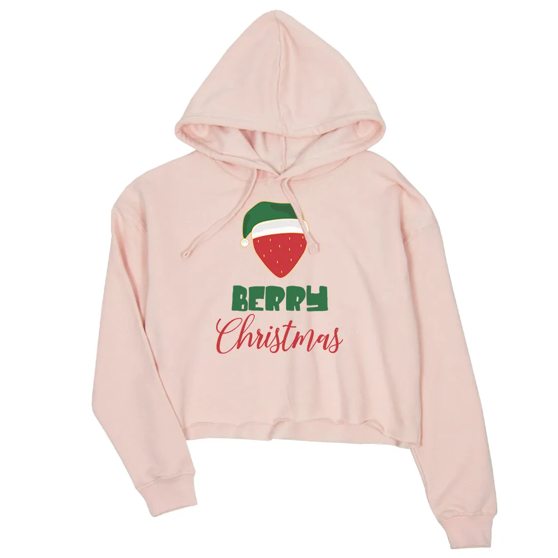 Berry Christmas Crop Hoodie