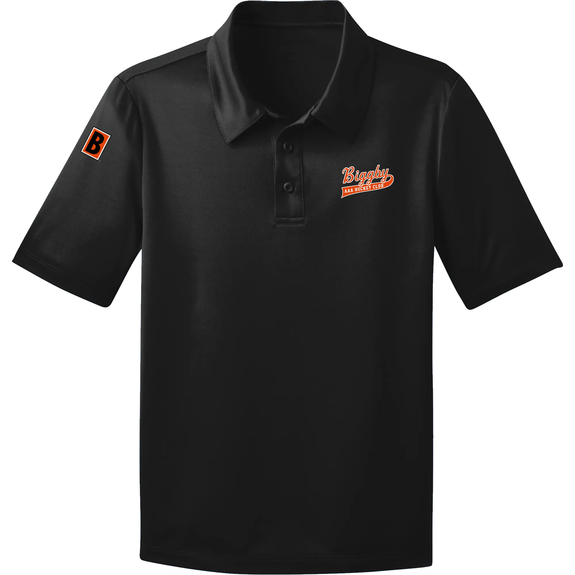 Biggby Coffee AAA Youth Silk Touch Performance Polo