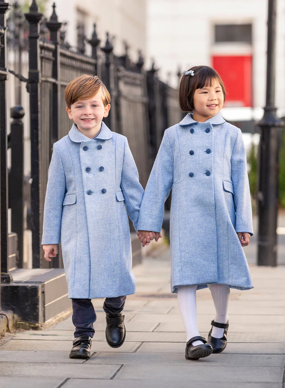 Classic Coat in Pale Blue