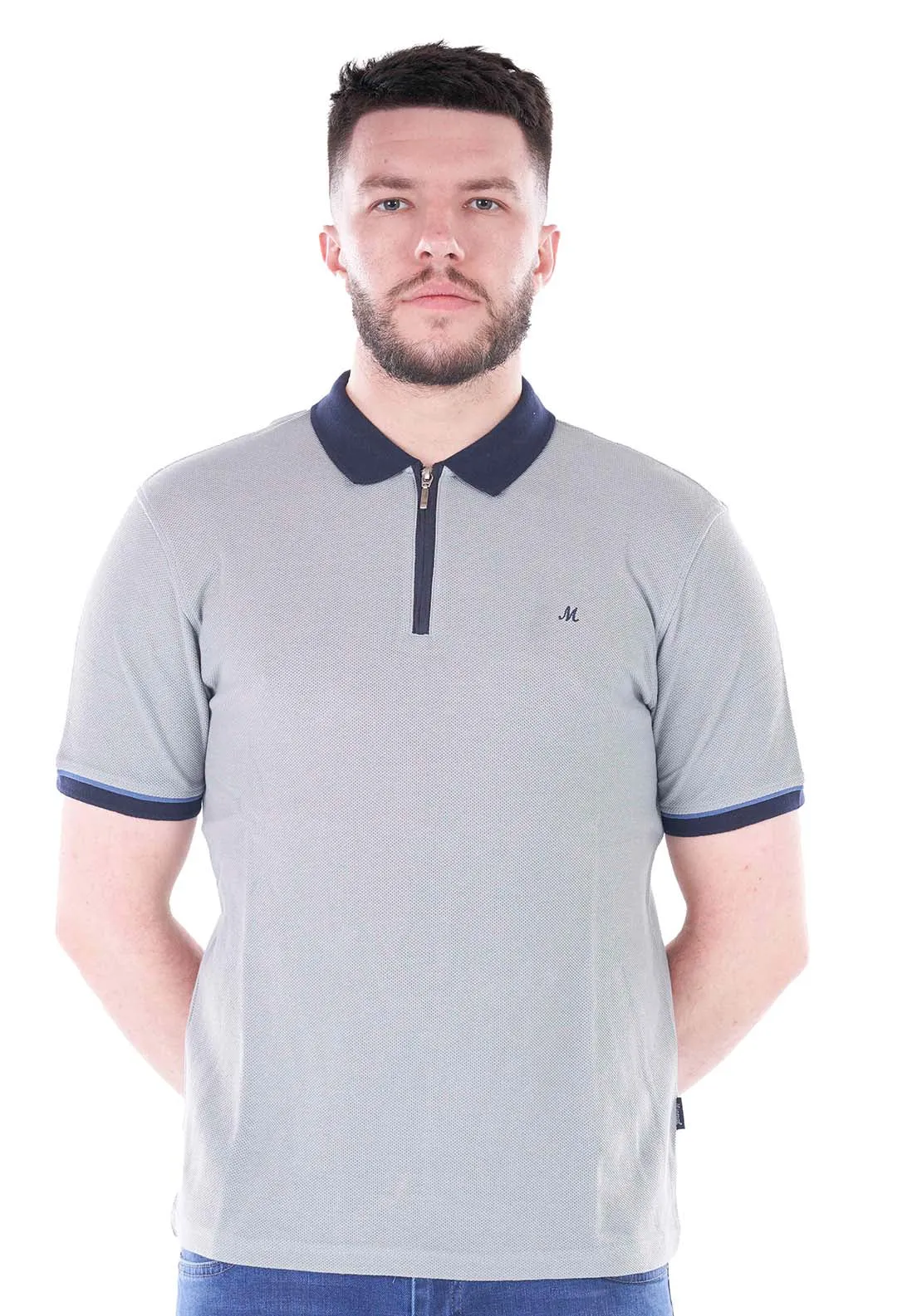 Court Jacquard Polo - Sage