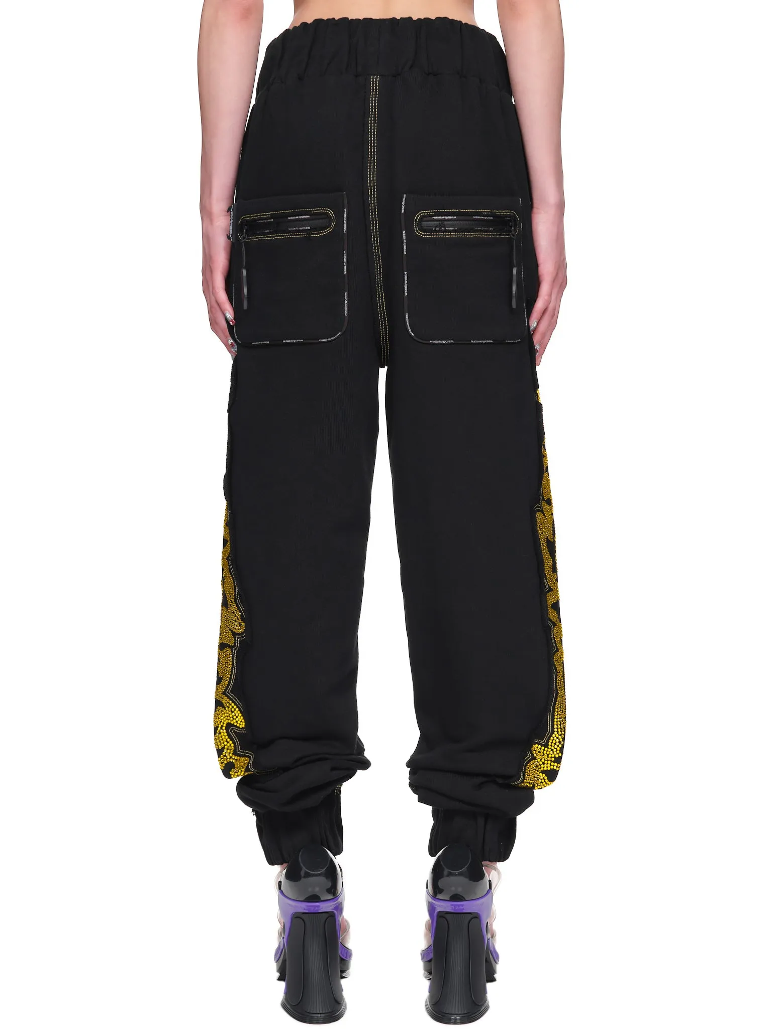 Crystal Logo Sweatpants (P022BK-BLACK)