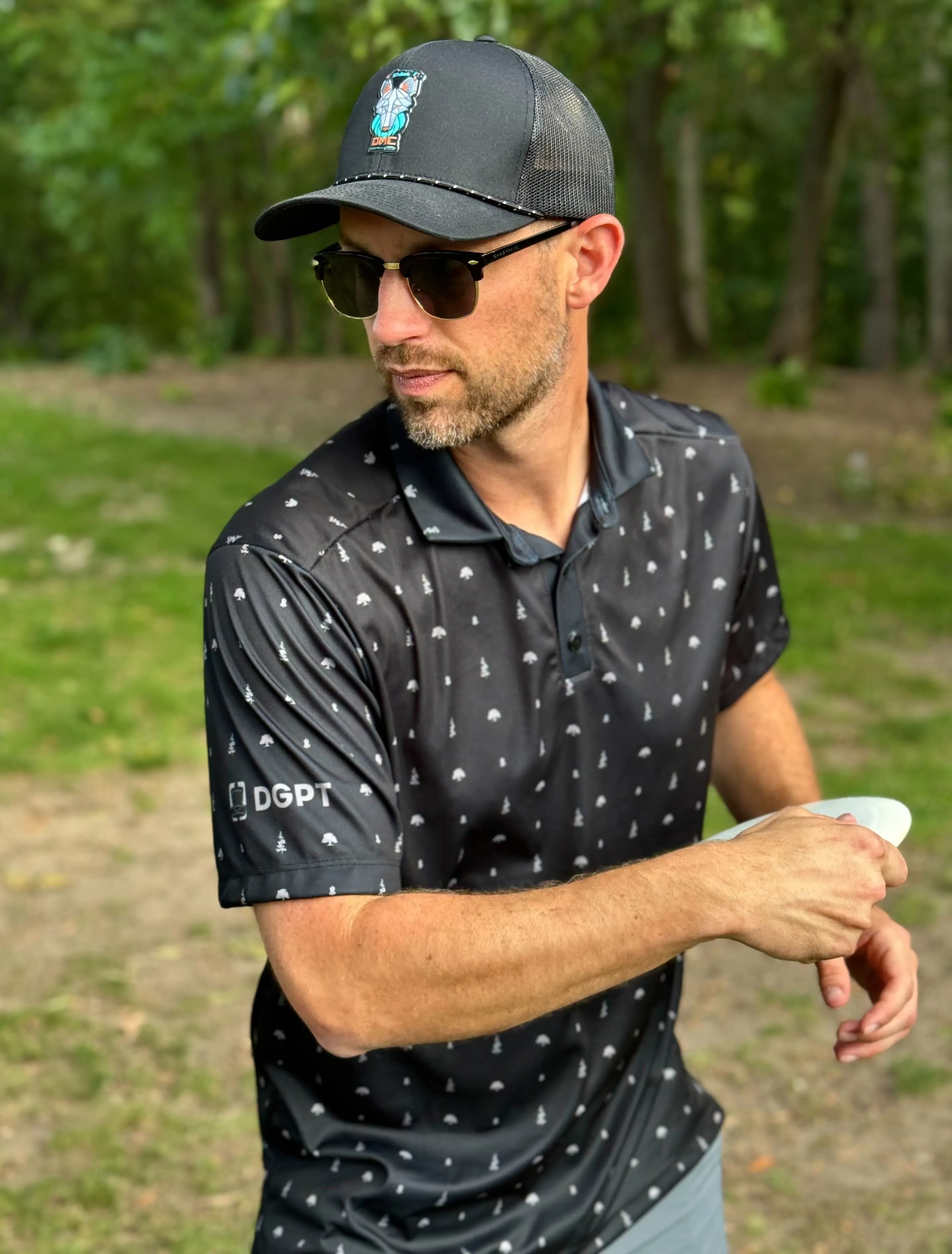 Diameter - DGPT Trees Polo - Black