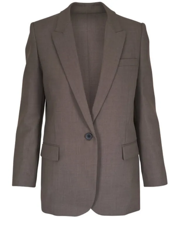 Diane Blazer in Taupe Grey