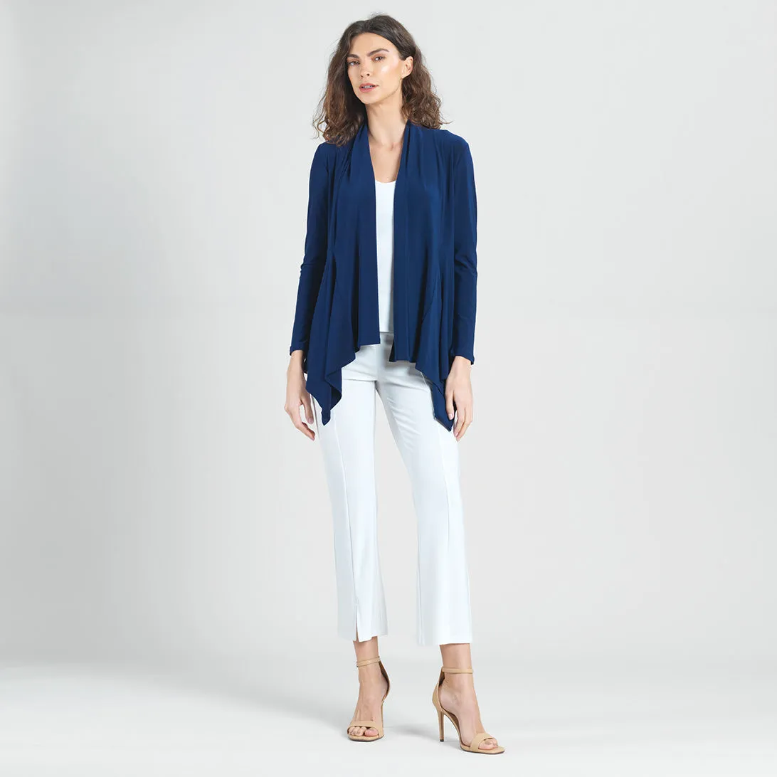 Drape Tunic Cardigan - Navy