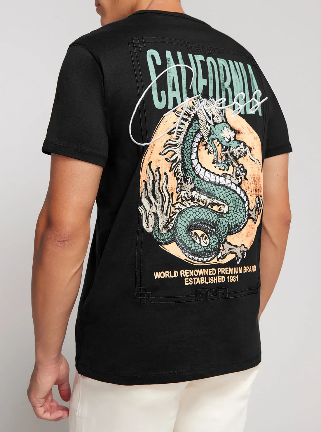 Eco Black California Dragon T-Shirt