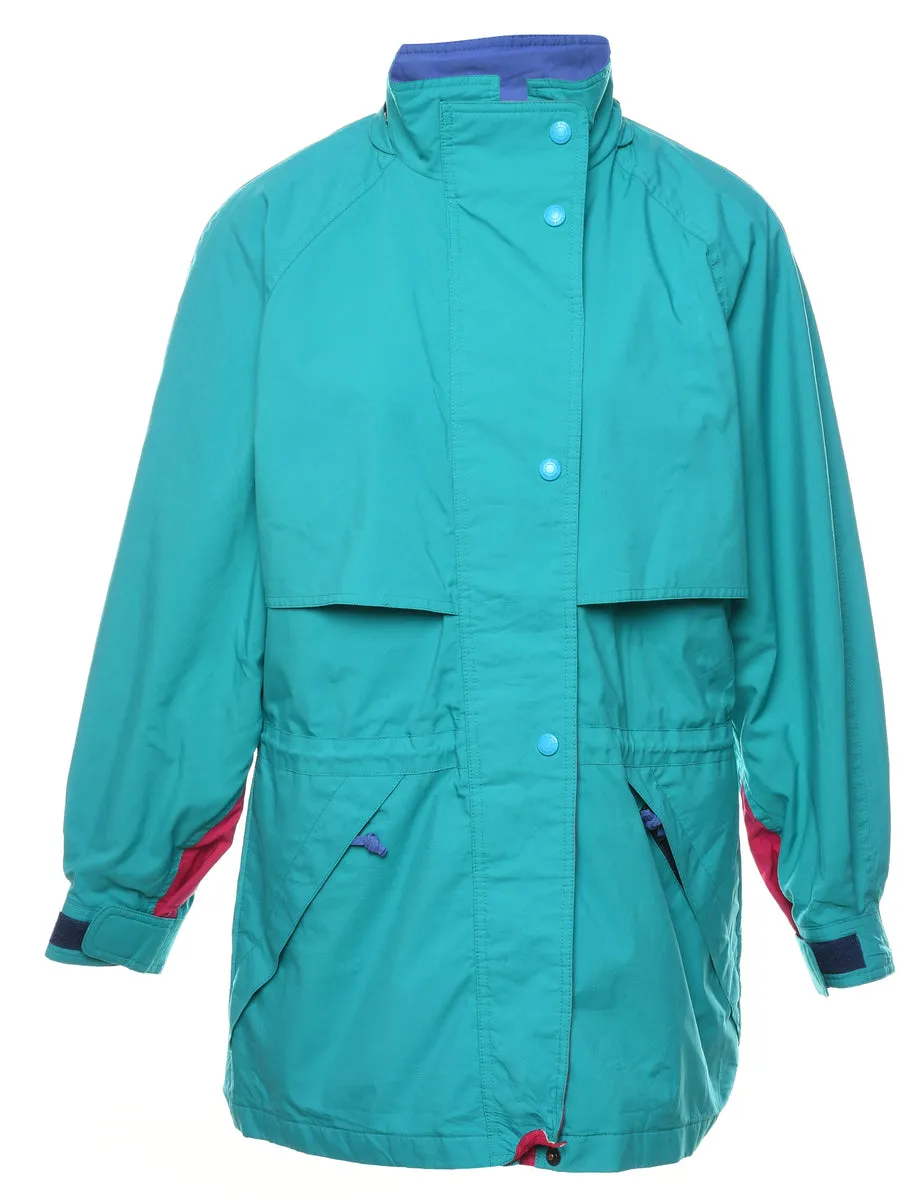 Eddie Bauer Turquoise Nylon Jacket - S