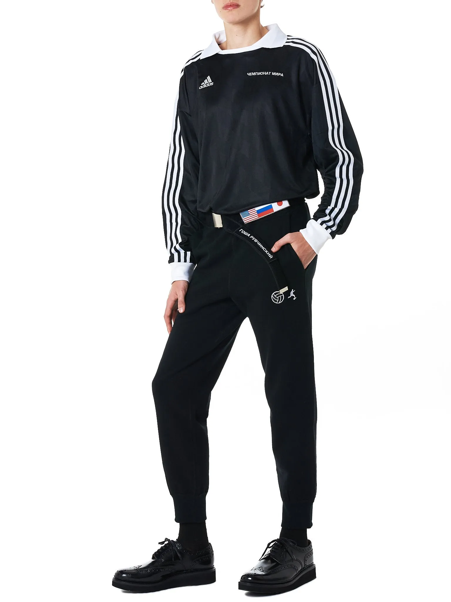 Embroidered Patch Jogger (G013P202-BLACK)