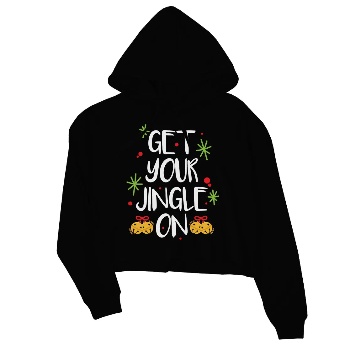 Get Your Jingle On Crop Hoodie