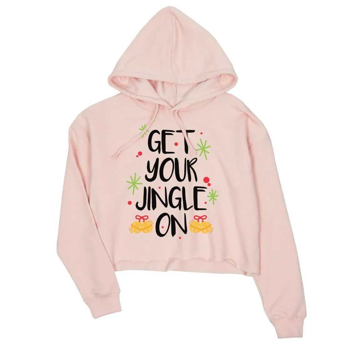 Get Your Jingle On Crop Hoodie