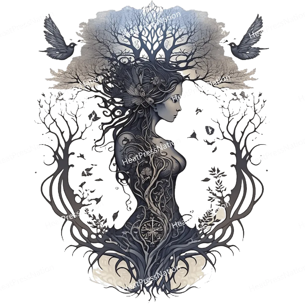 Goth Tree Girl Design