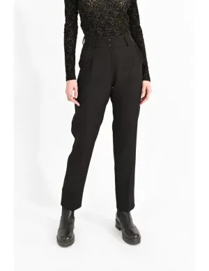 High Waist Trousers - Black