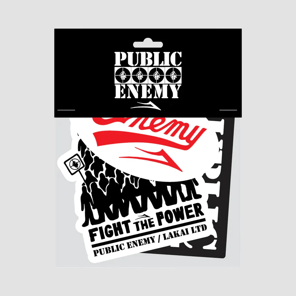 Lakai X Public Enemy Stickers 6 Pack Multi