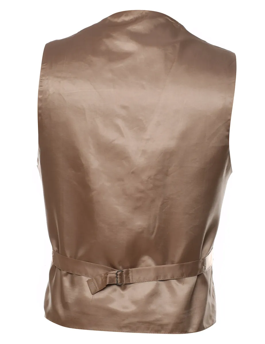 Light Brown Classic Waistcoat - L