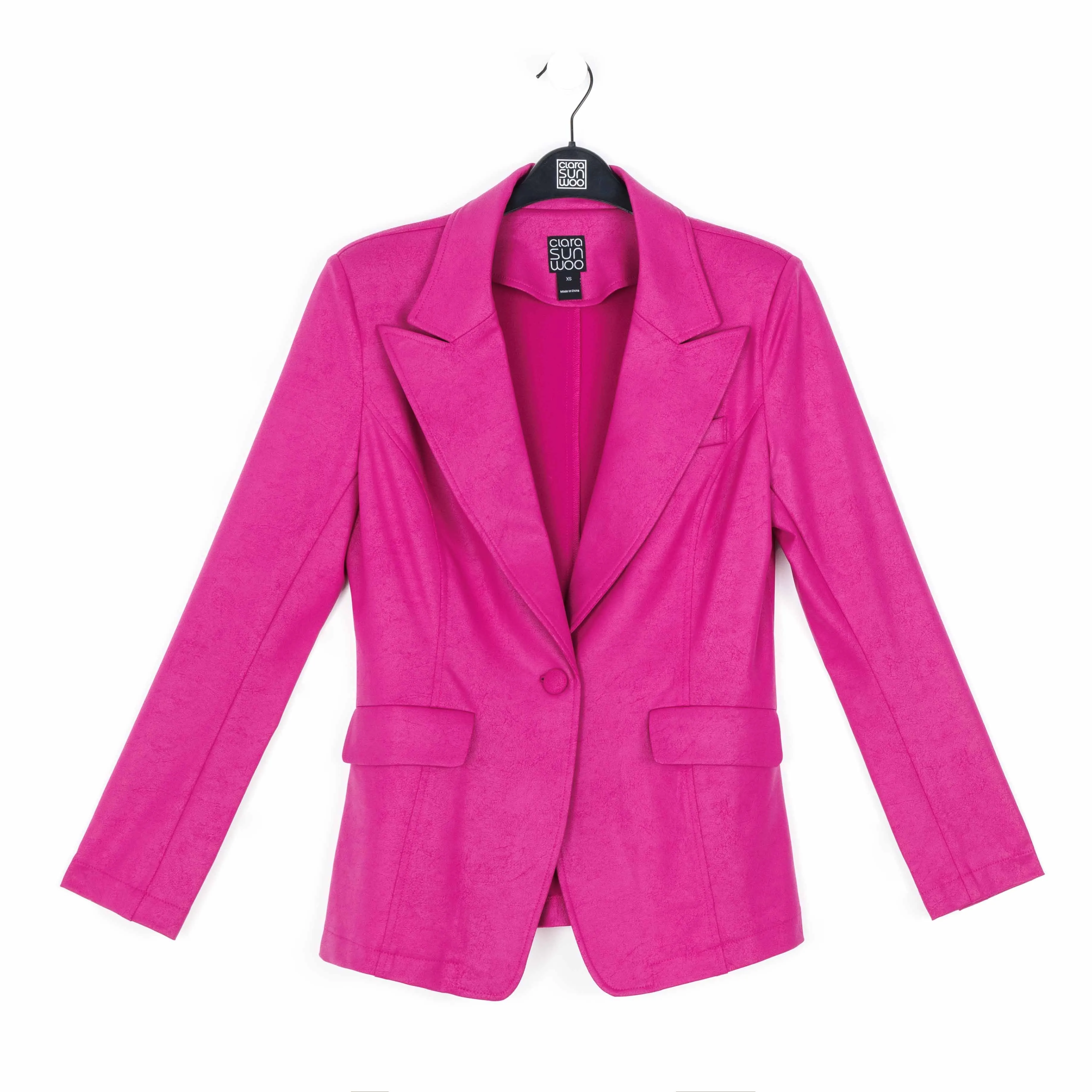 Liquid Leather™ Signature Pocket Blazer - Magenta - Final Sale!