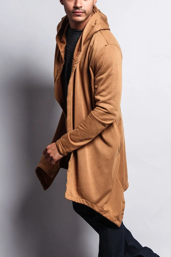 Long Length Drape Cape Cardigan Hoodie