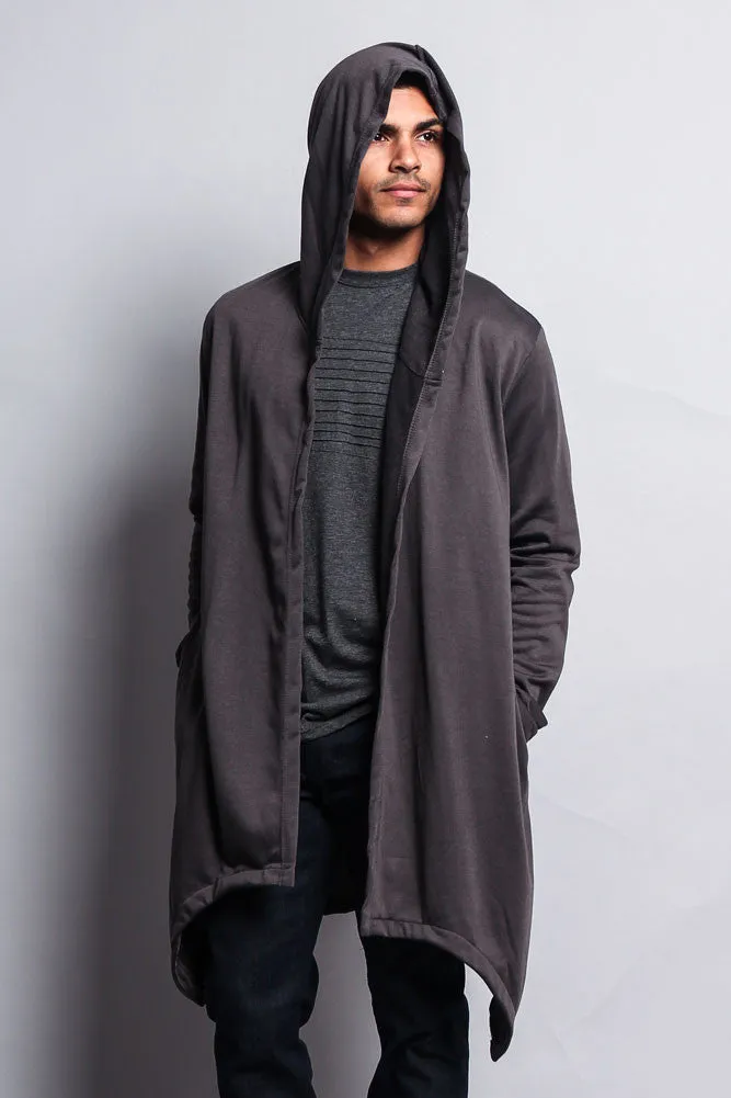 Long Length Drape Cape Cardigan Hoodie