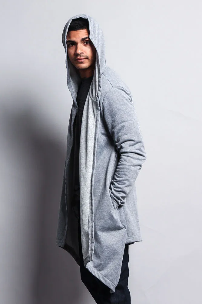 Long Length Drape Cape Cardigan Hoodie