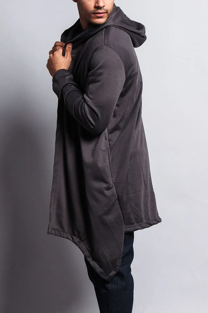 Long Length Drape Cape Cardigan Hoodie