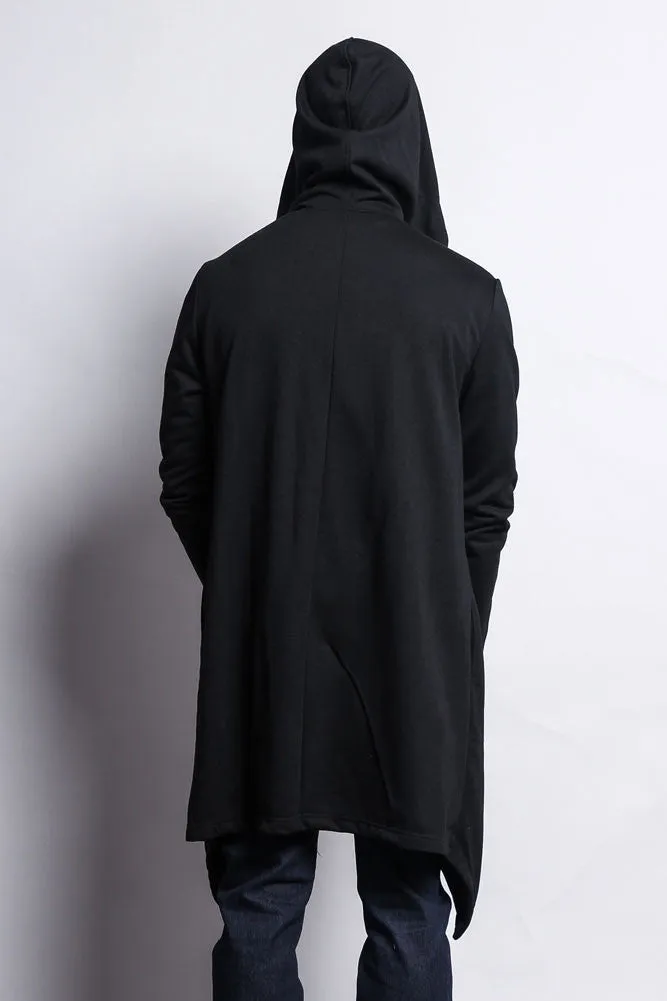 Long Length Drape Cape Cardigan Hoodie