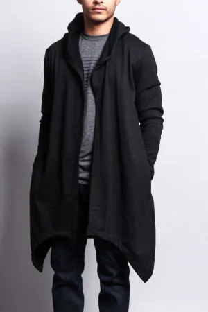 Long Length Drape Cape Cardigan Hoodie