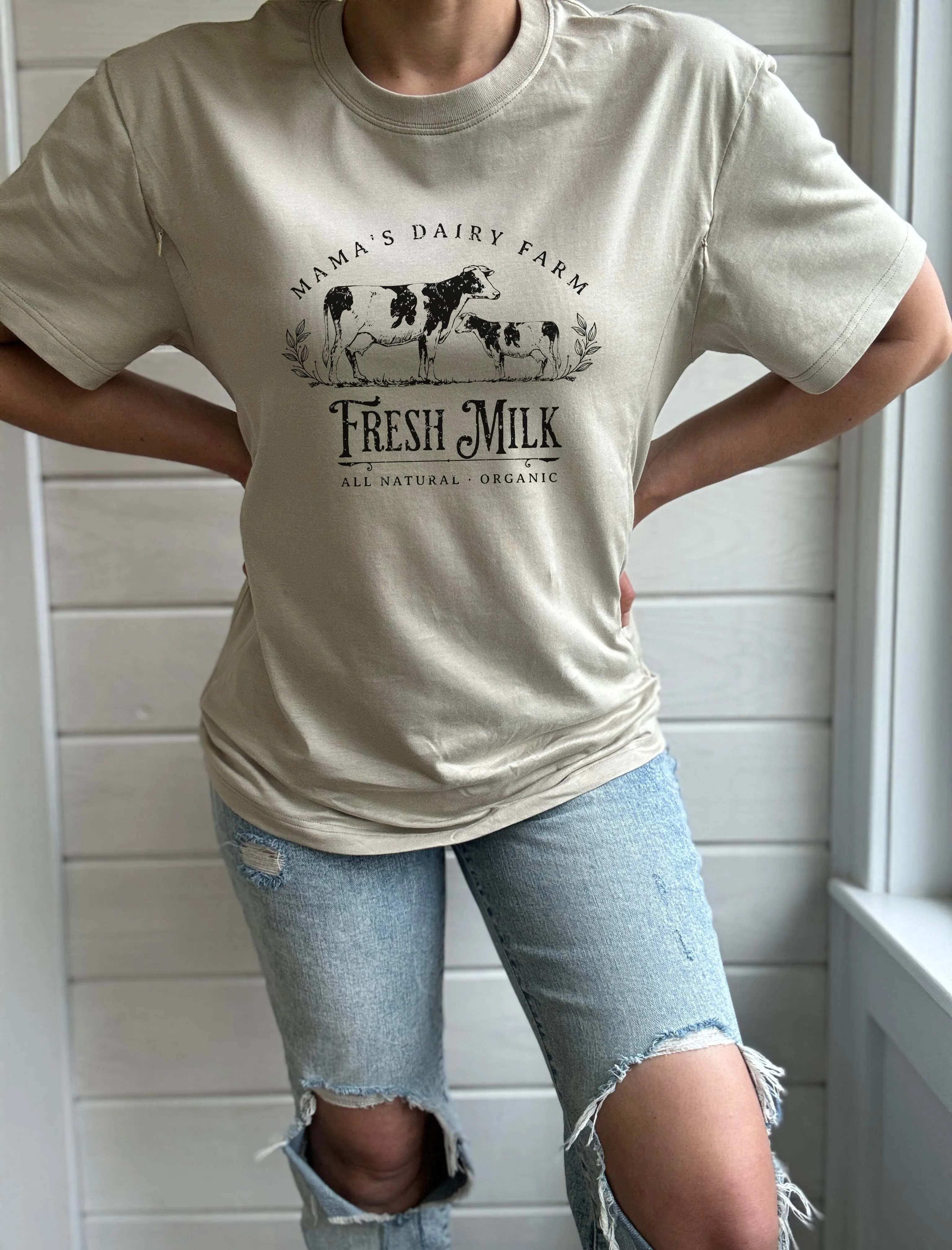 Mama's Dairy Farm Solid Comfort Tee