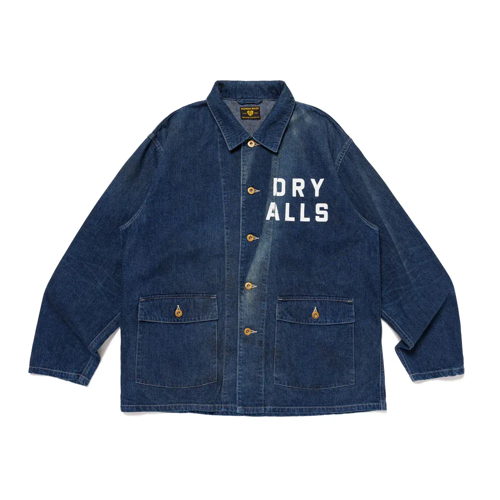 Military Denim Coverall Jacket