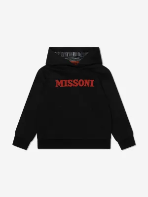 Missoni Kids Logo Hoodie in Black