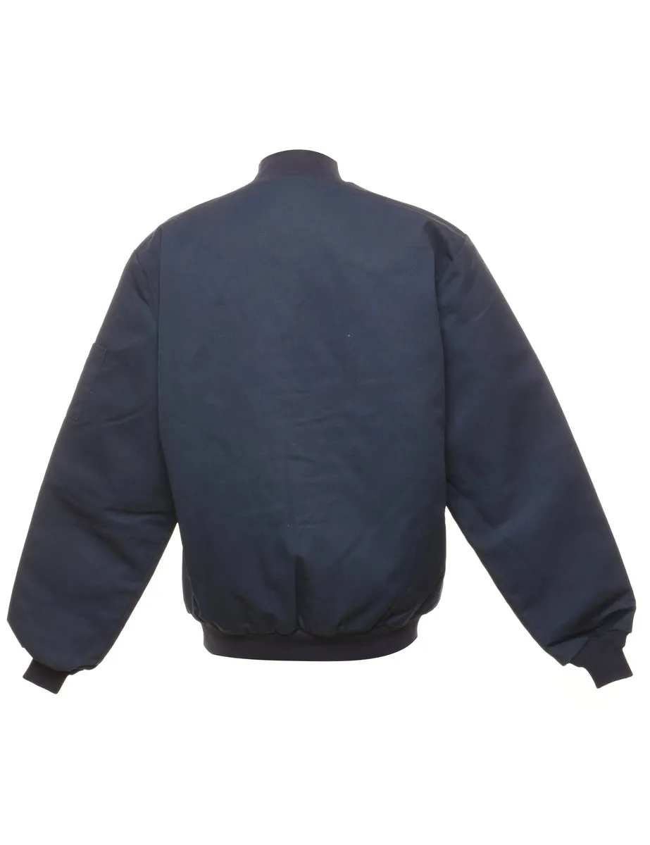 Navy Classic Bomber Jacket - L