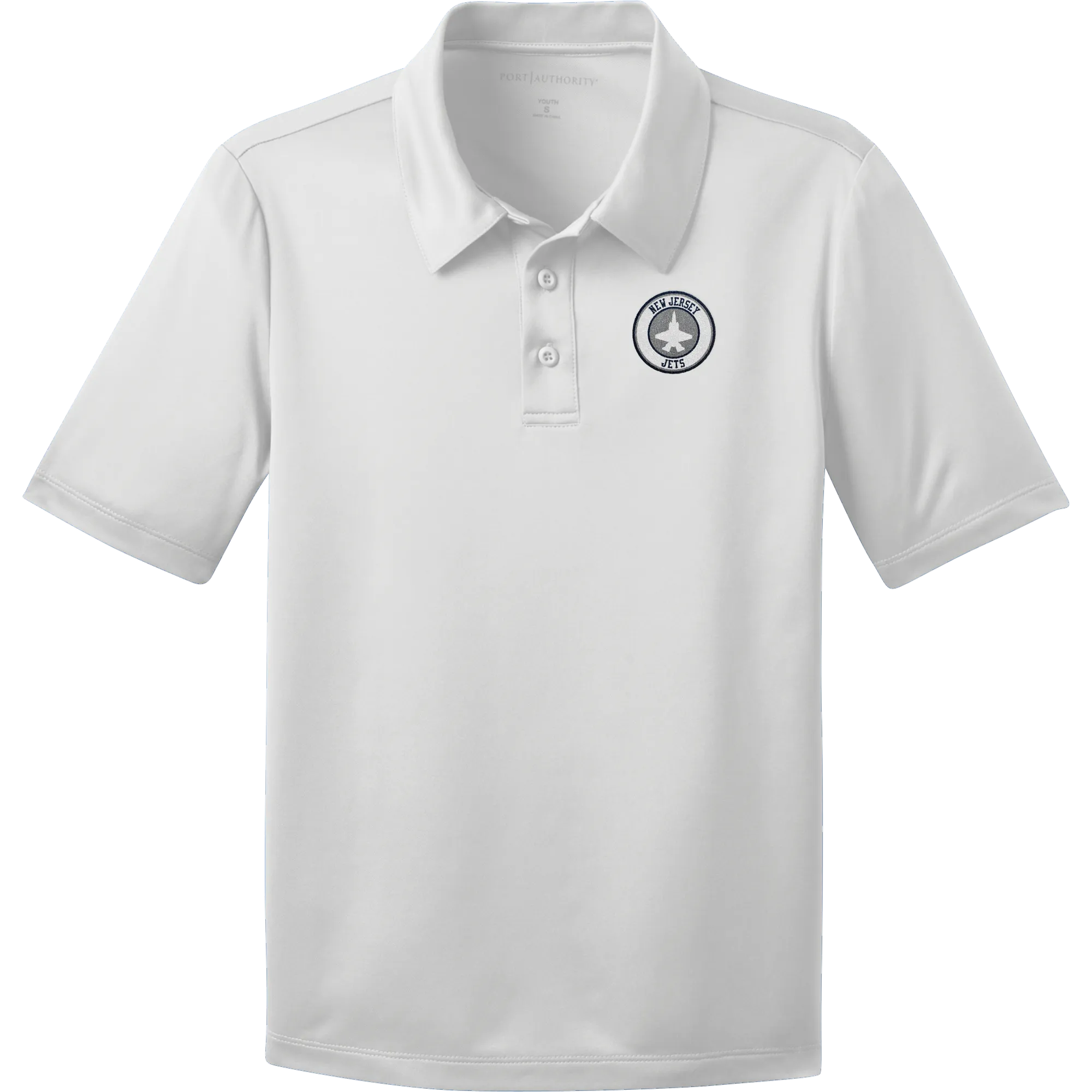 NJ Jets Youth Silk Touch Performance Polo