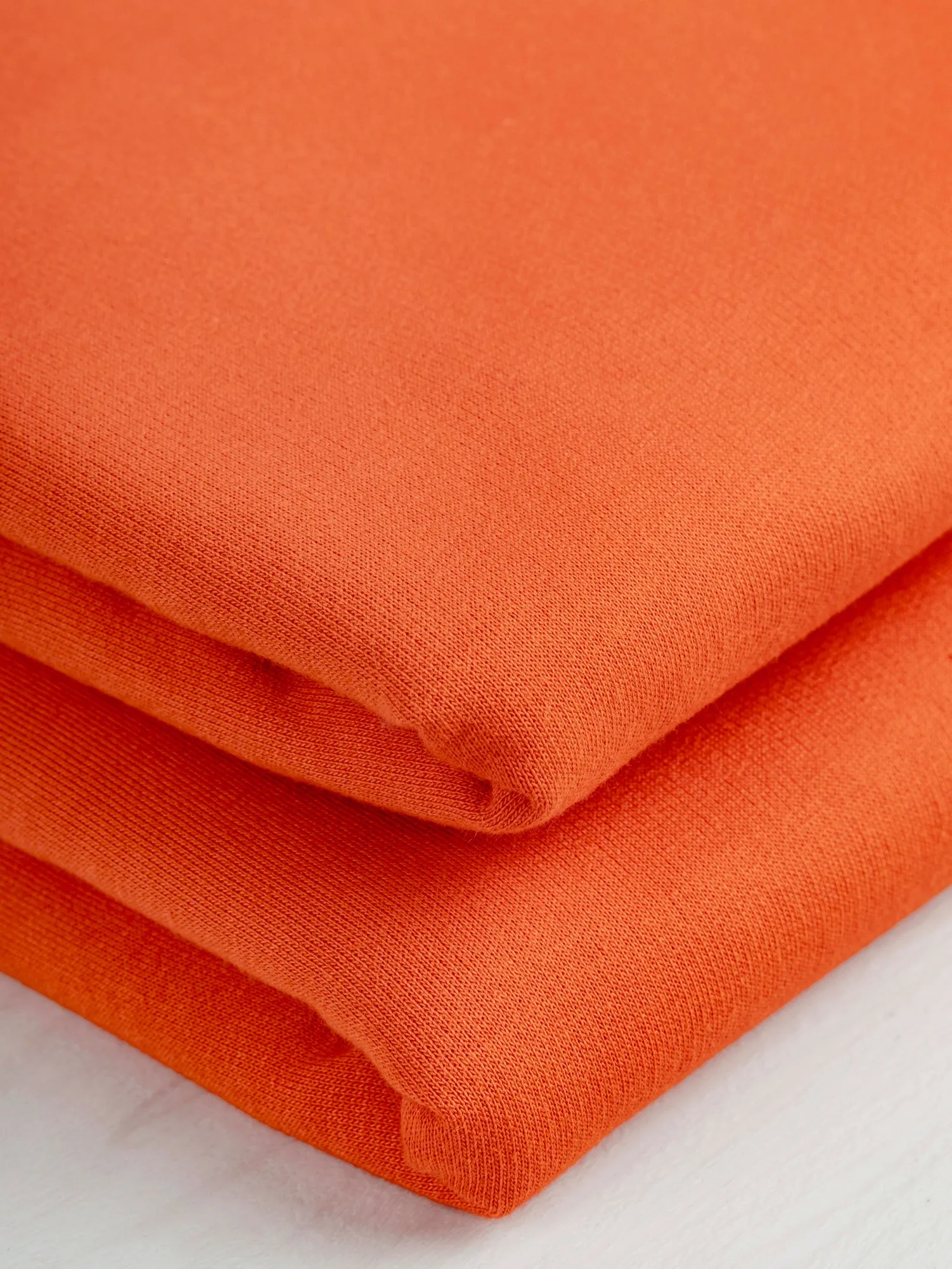 Organic Cotton Fleece - Orange - Swatch