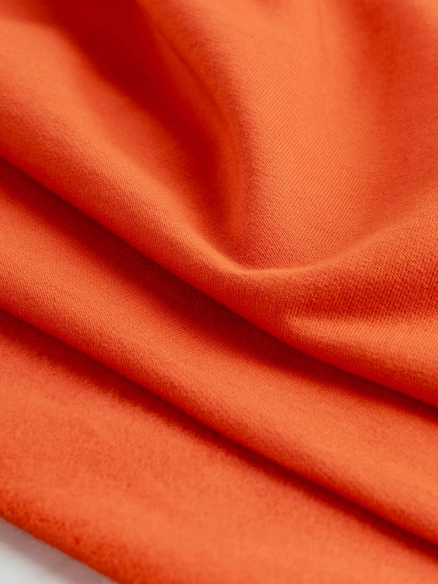 Organic Cotton Fleece - Orange - Swatch