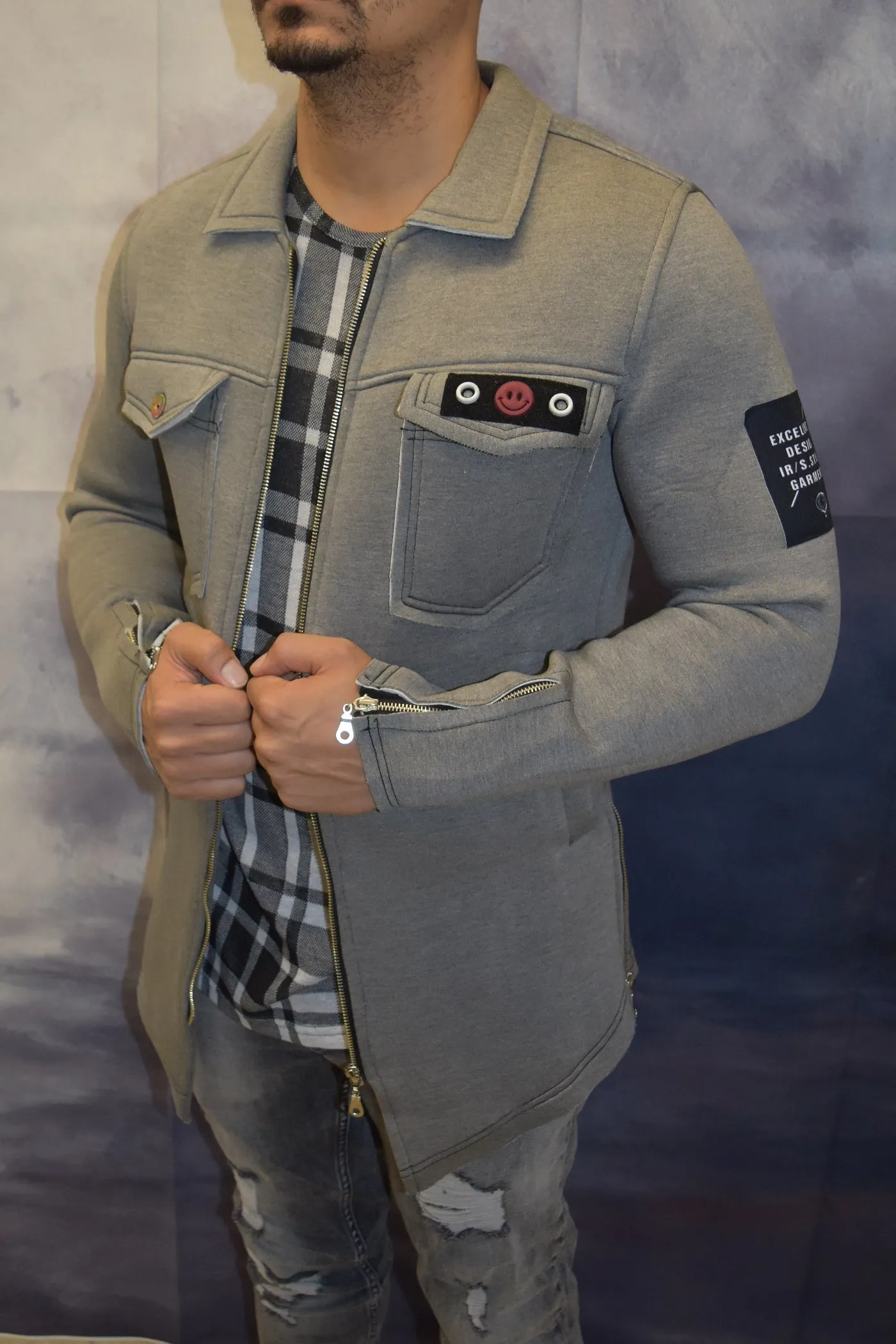 Pixel Jacket - Gray  OS0008B