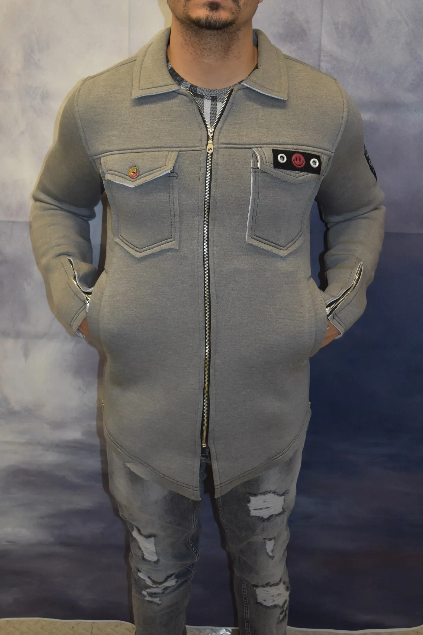 Pixel Jacket - Gray  OS0008B