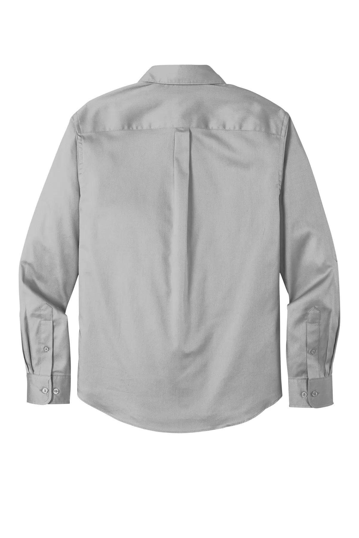 Port Authority® Long Sleeve SuperPro React™ Twill Shirt - Gusty Grey