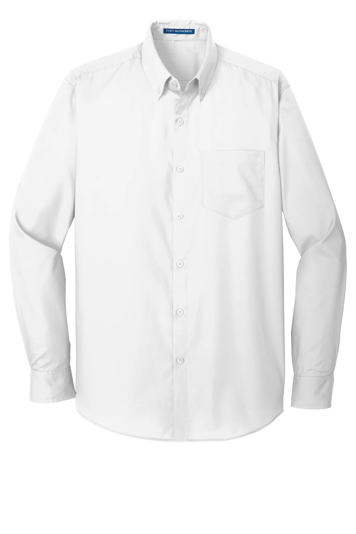 Port Authority Tall Long Sleeve Carefree Poplin Shirt. TW100