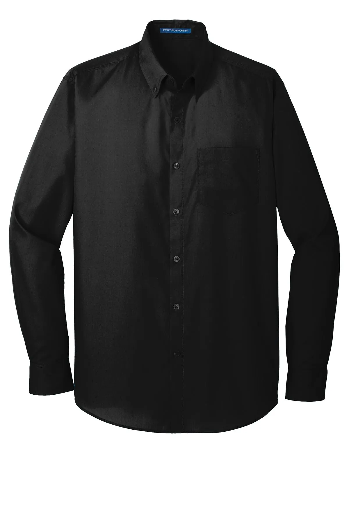 Port Authority Tall Long Sleeve Carefree Poplin Shirt. TW100