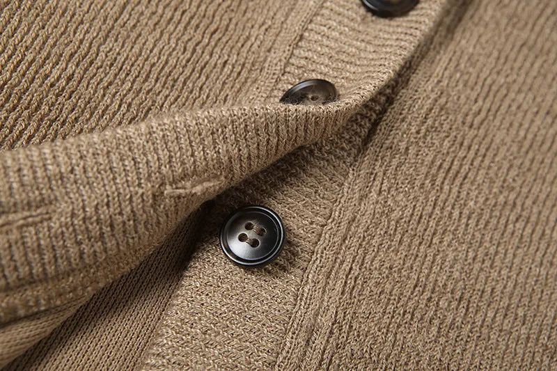 Pre Order:  Khaki Button Down Knit Cardigan