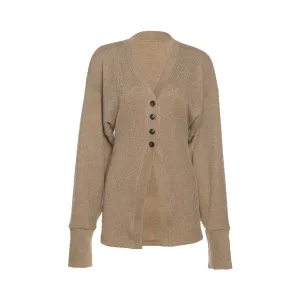 Pre Order:  Khaki Button Down Knit Cardigan