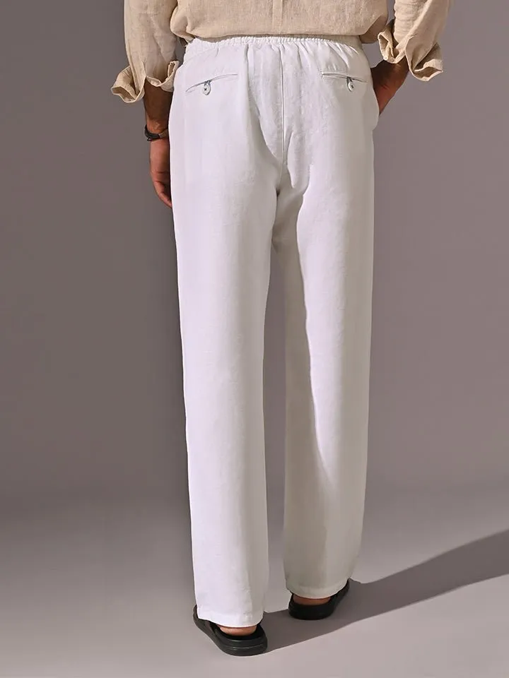 Relaxed Linen Pants - Coast