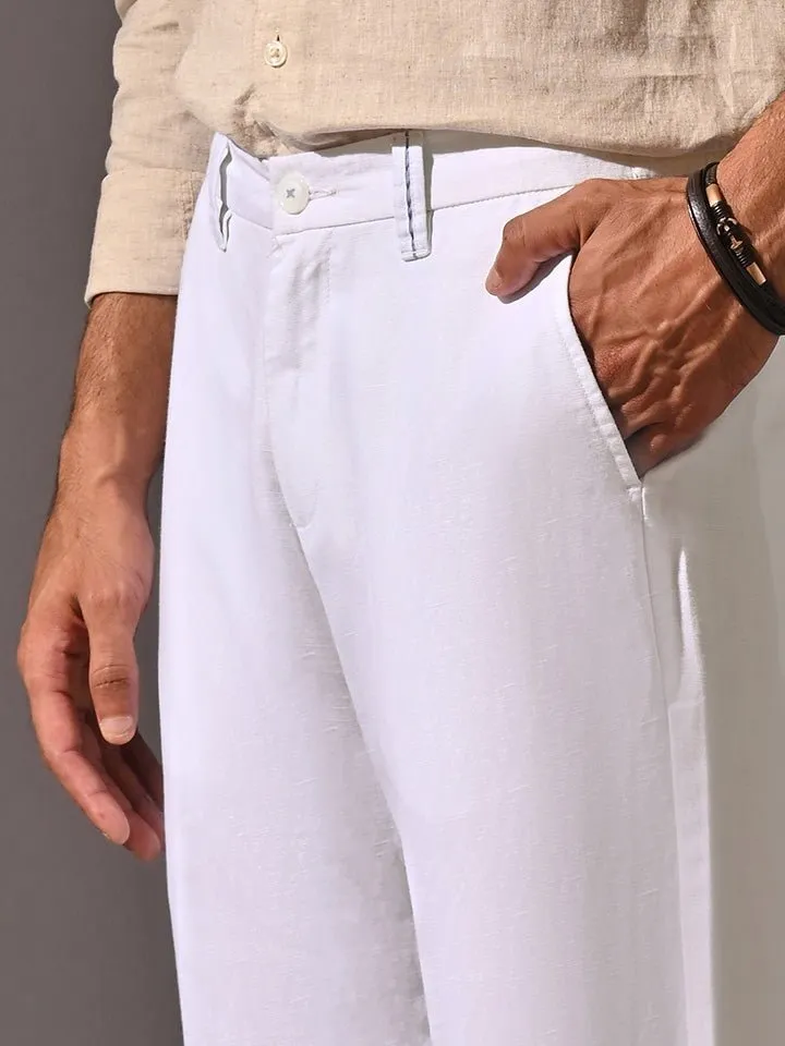 Relaxed Linen Pants - Coast