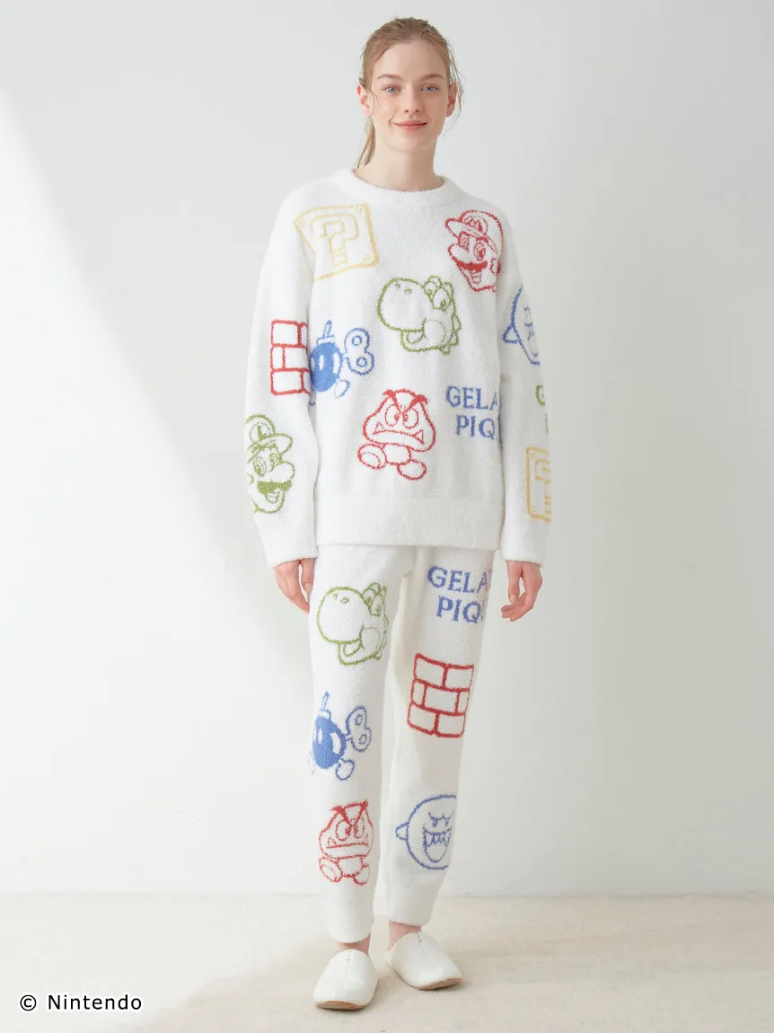 SUPER MARIO™️ WOMENS Baby Moco Character Patterned Jacquard Long Pants