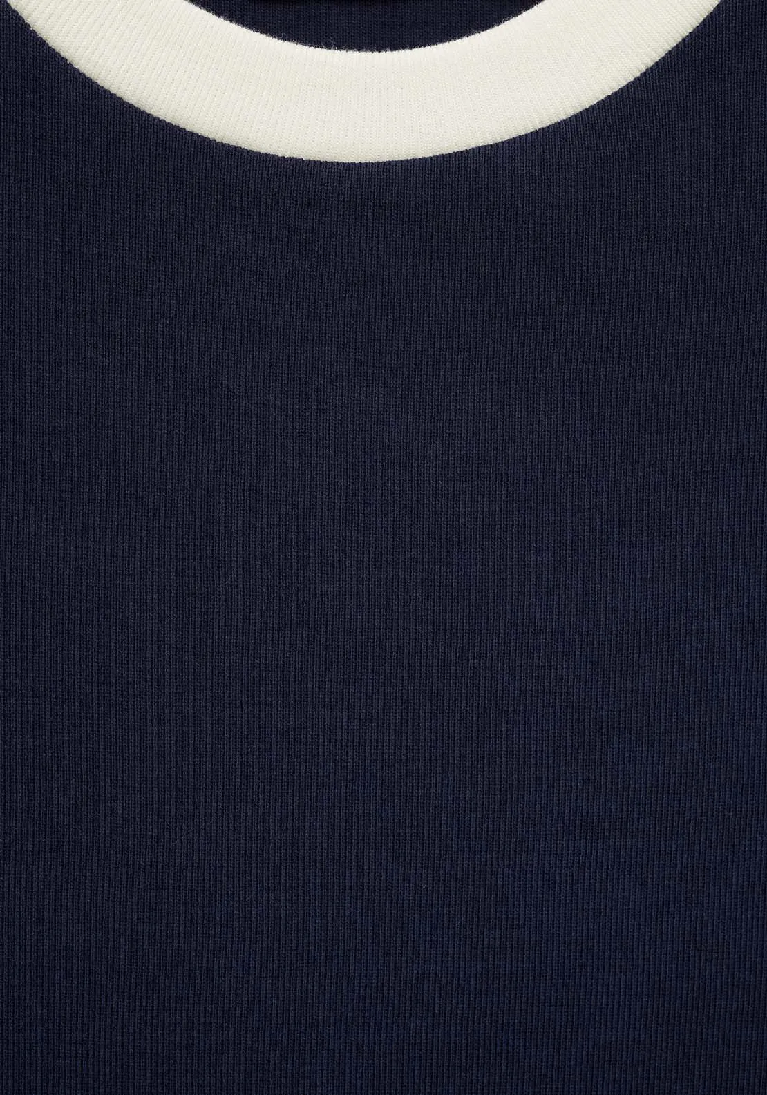 T-shirt with contrasting buttons - Navy