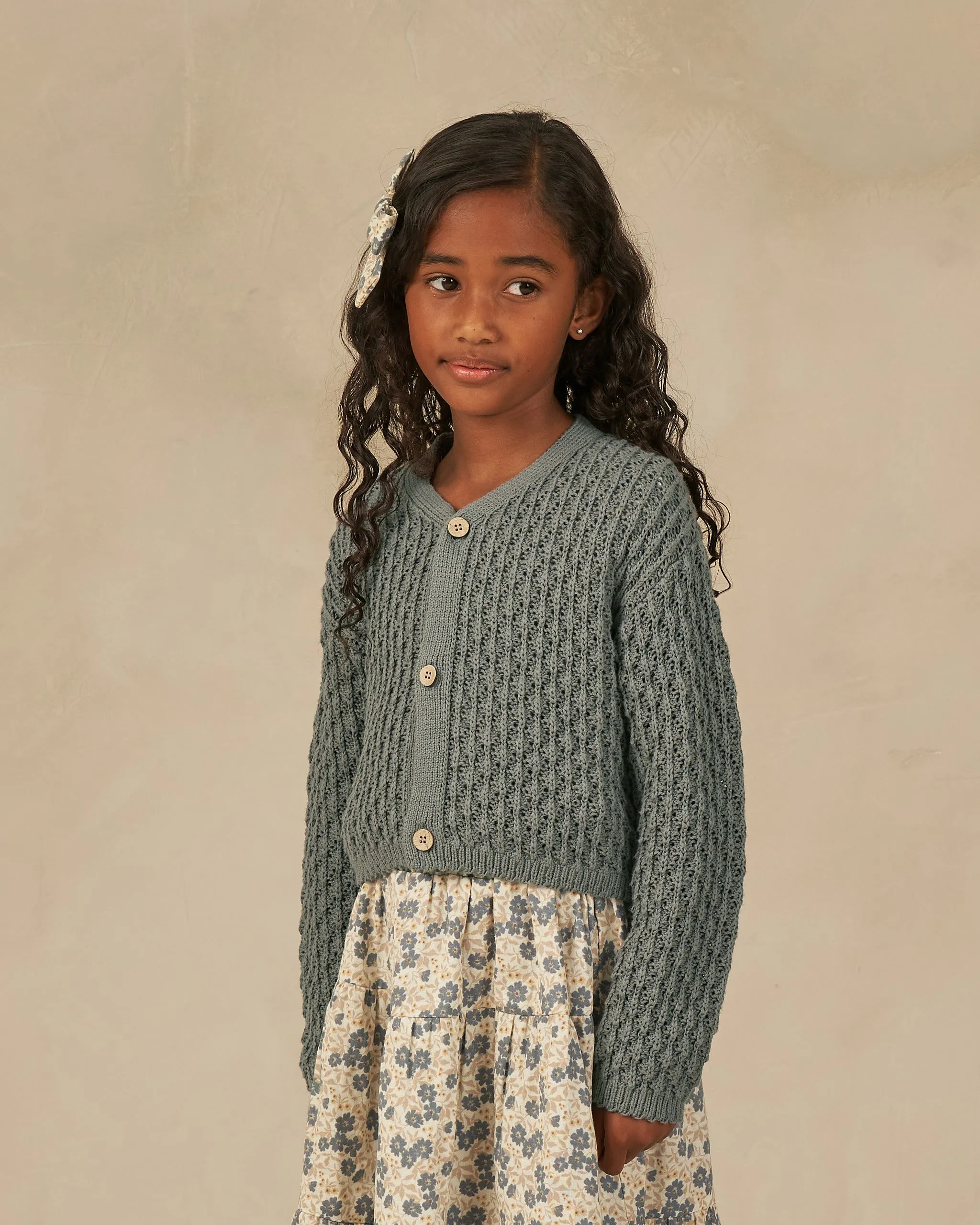 The Ella Cardigan by Rylee   Cru - Indigo - KIDS