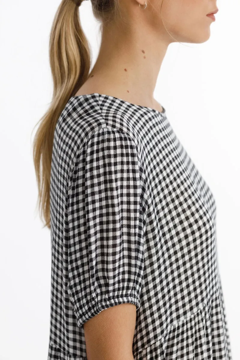 Thing Thing - Whirl Dress - Black Gingham