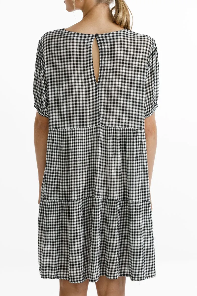 Thing Thing - Whirl Dress - Black Gingham