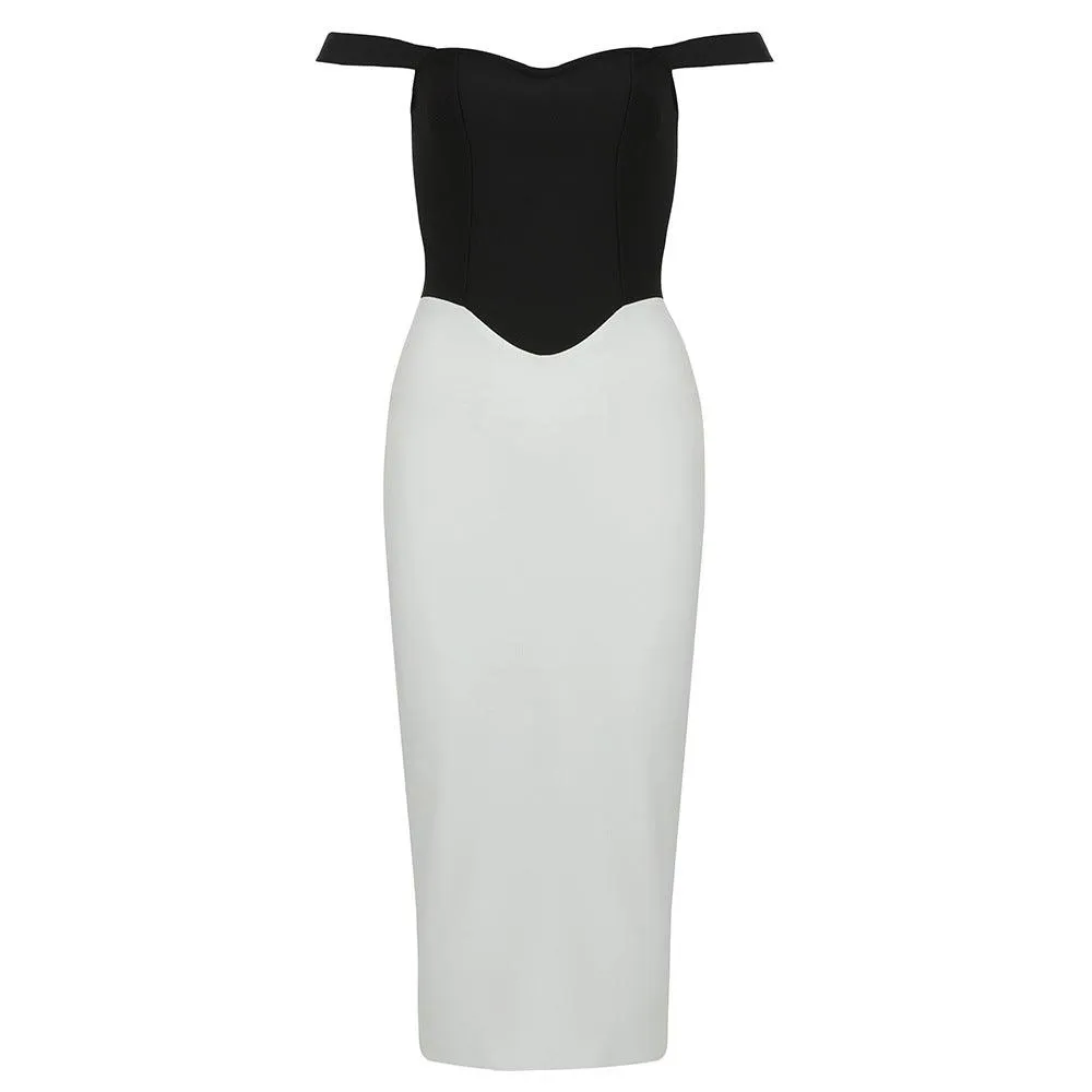 Tight-fitting slimming hip bandage dress