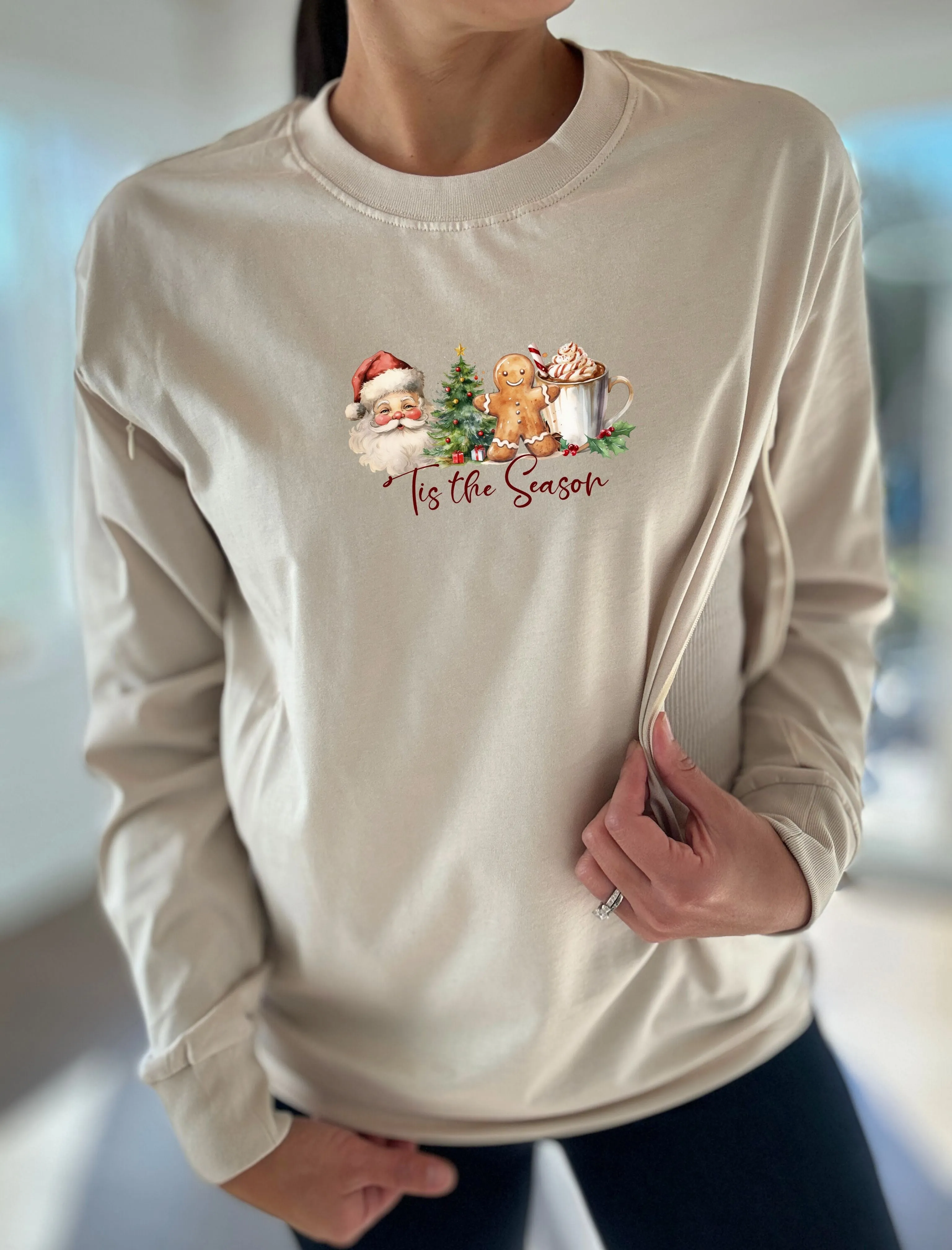 Tis The Season Red Long Sleeve Comfort Tee