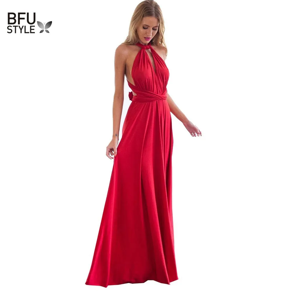 VenusFox Sexy Bridesmaids Boho Maxi Club Long Dress