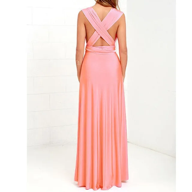 VenusFox Sexy Bridesmaids Boho Maxi Club Long Dress